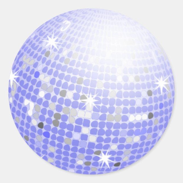 Sticker Rond Boule Disco (Devant)