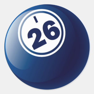 STICKER ROND BOULE DU BINGO-TEST I 26
