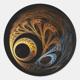 Sticker Rond boule fractale