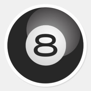 Sticker Rond Boule huit