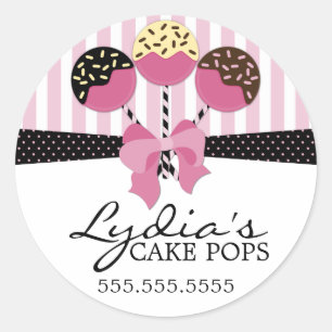 Sticker Rond Boulettes de gâteaux de Whimsical Bouche Cachets