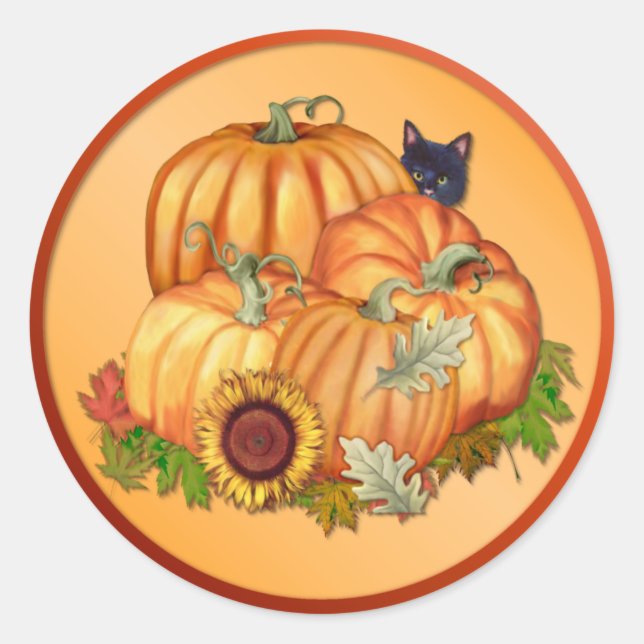 Sticker Rond Bounty d'automne (Devant)
