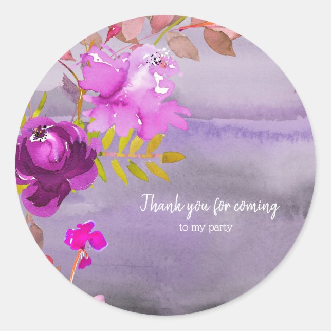 Sticker Rond Bouquet de fleurs pour toutes les occasions (Devant)