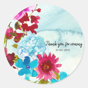 Sticker Rond Bouquet de fleurs pour toutes les occasions