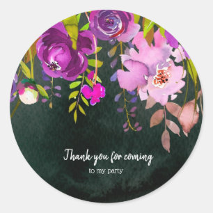 Sticker Rond Bouquet de fleurs pour toutes les occasions