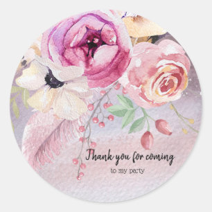 Sticker Rond Bouquet de fleurs pour toutes les occasions