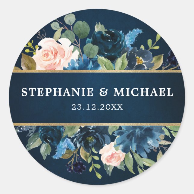 Sticker Rond Bourgogne Rouge Floral Russe Boho Merci (Devant)