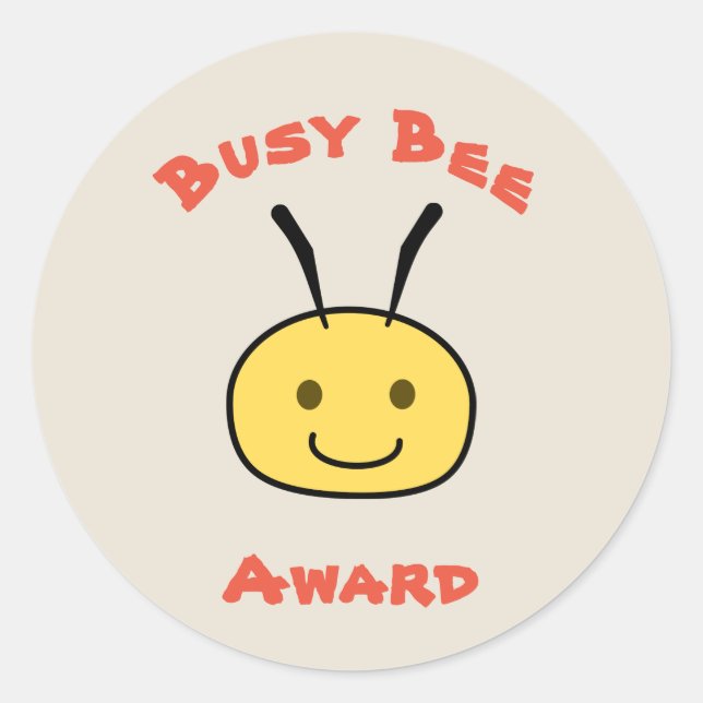 Sticker Rond Bourse Busy Bee (Devant)