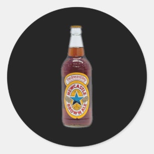 Sticker Rond Bouteille D'Ale Brune