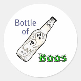 Sticker Rond Bouteille de Boos