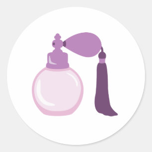Sticker Rond Bouteille de parfum