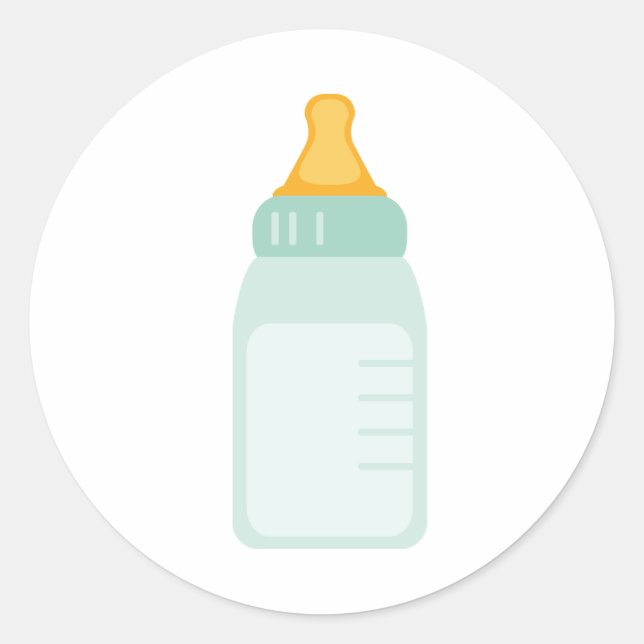 Sticker Rond Bouteille pour bébé (Devant)