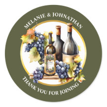 Bouteilles de vin à l'aquarelle raisins campagne r