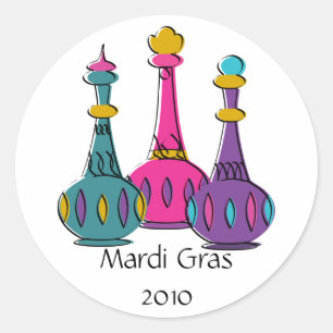 Sticker Rond Bouteilles Genie 2010