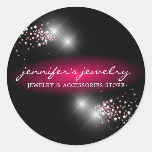 Sticker Rond Boutique de bijoux en diamant et gemmes Accessoire