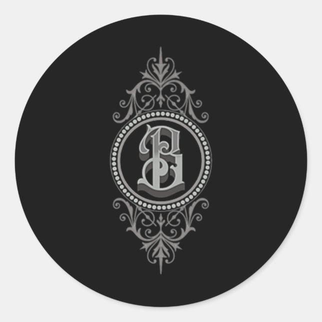 Sticker Rond Boutique de tatouage Bloodmark Premium (Devant)