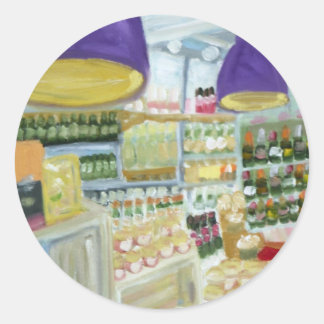 STICKER ROND BOUTIQUE GASTRONOMIQUE FRANÇAIS