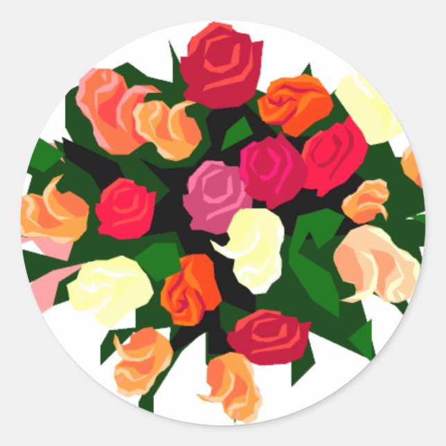 Sticker Rond Boutique nuptiale Enveloppe sceaux (Devant)
