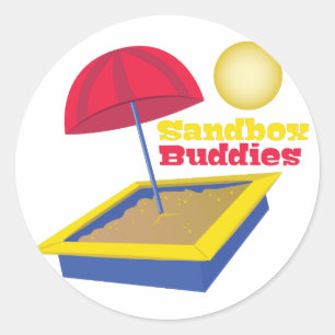 Sticker Rond Boutiques à sandbox