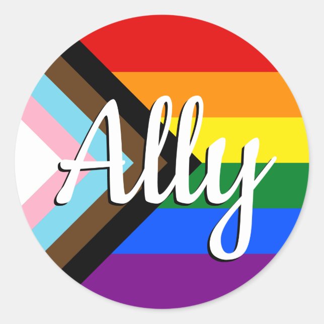 Sticker Rond Bouton Ally d'indicateur de progression (Devant)
