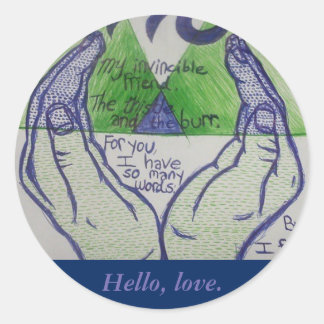 Sticker Rond Bouton Ben Howard