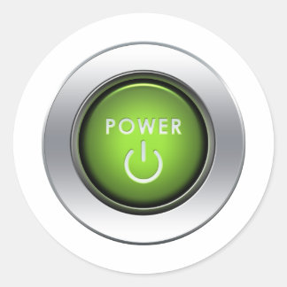 Sticker Rond Bouton d'alimentation