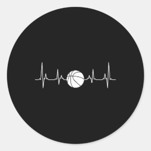Sticker Rond Bouton de coeur du lecteur Bysketbyll