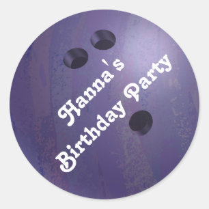 Sticker Rond Bouton de Cool de Bowling Custom Party