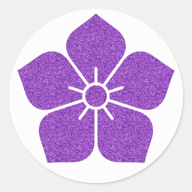 Sticker Rond Bouton de fleur Kikyo (Devant)