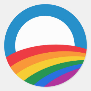 Sticker Rond Bouton de la fierté de Barack Obama -