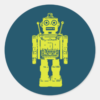 Sticker Rond bouton robot