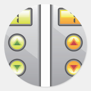 Sticker Rond Boutons ascenseur