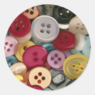 Sticker Rond Boutons colorés
