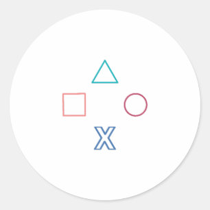 Sticker Rond Boutons de contrôleur, Cadeau pour joueur, Jeux vi