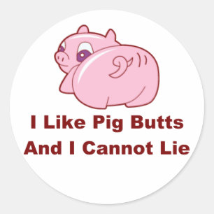 Sticker Rond Boutons de porc