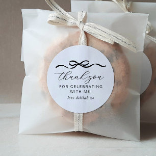 Sticker Rond Bow 1er anniversaire