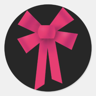 Sticker Rond Bow à ruban