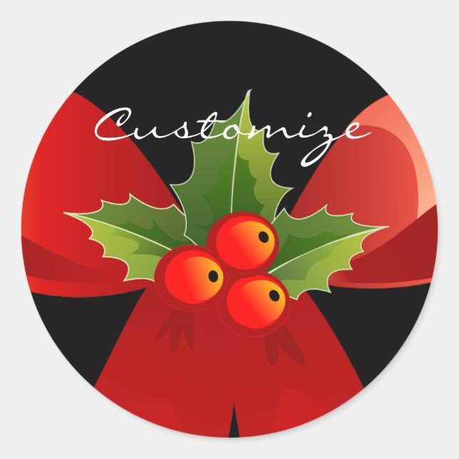 Sticker Rond Bow Bow Holly Thunder_Cove (Devant)