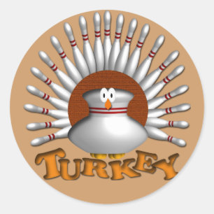 Sticker Rond Bowling