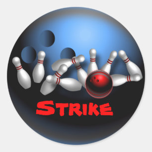 Sticker Rond Bowling
