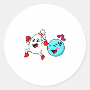 Sticker Rond Bowling Bowling Bowling