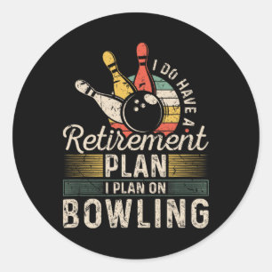 Sticker Rond Bowling du plan de retraite
