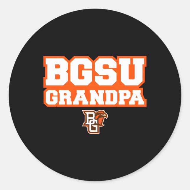 Sticker Rond Bowling Green Bgsu Falcons Grand-pa (Devant)