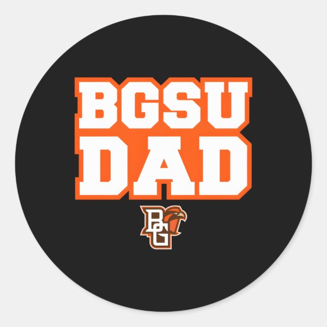 Sticker Rond Bowling Green Bgsu Falcons Papa (Devant)