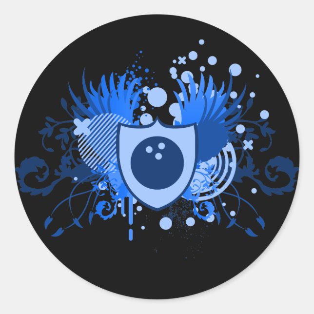 Sticker Rond bowling hi-fi (Devant)