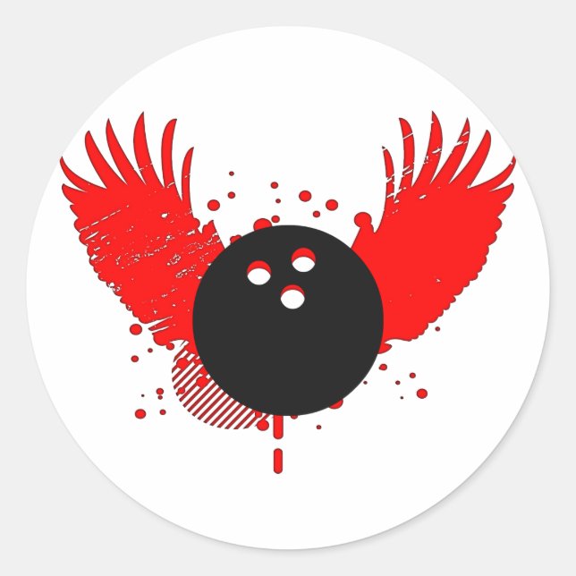 Sticker Rond bowling hi-fi (Devant)