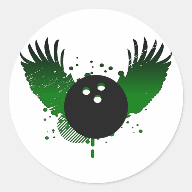 Sticker Rond bowling hi-fi (Devant)