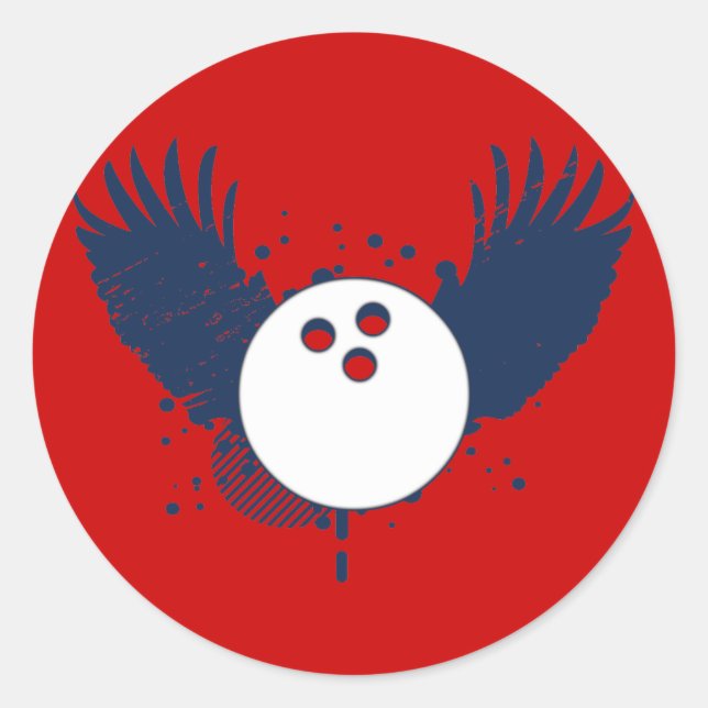 Sticker Rond bowling hi-fi (Devant)