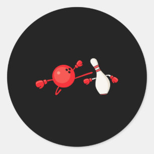 Sticker Rond Bowling Pin Karate