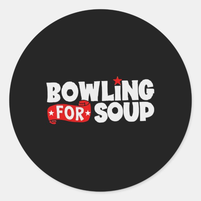 Sticker Rond Bowling pour soupe (Devant)